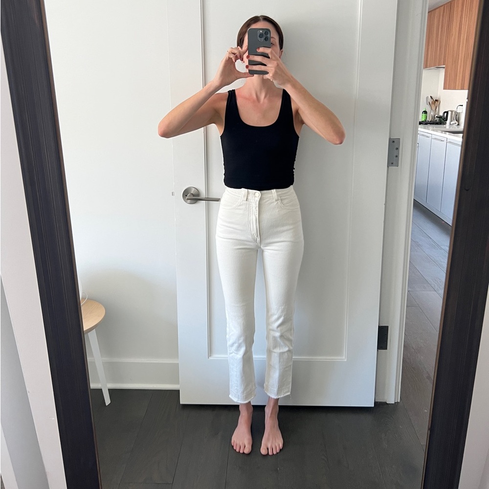 Cropped white Rachel Comey jeans 00